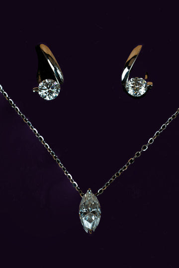 Veyelle Evening Look set featuring Soirée earrings and Sylvie necklace