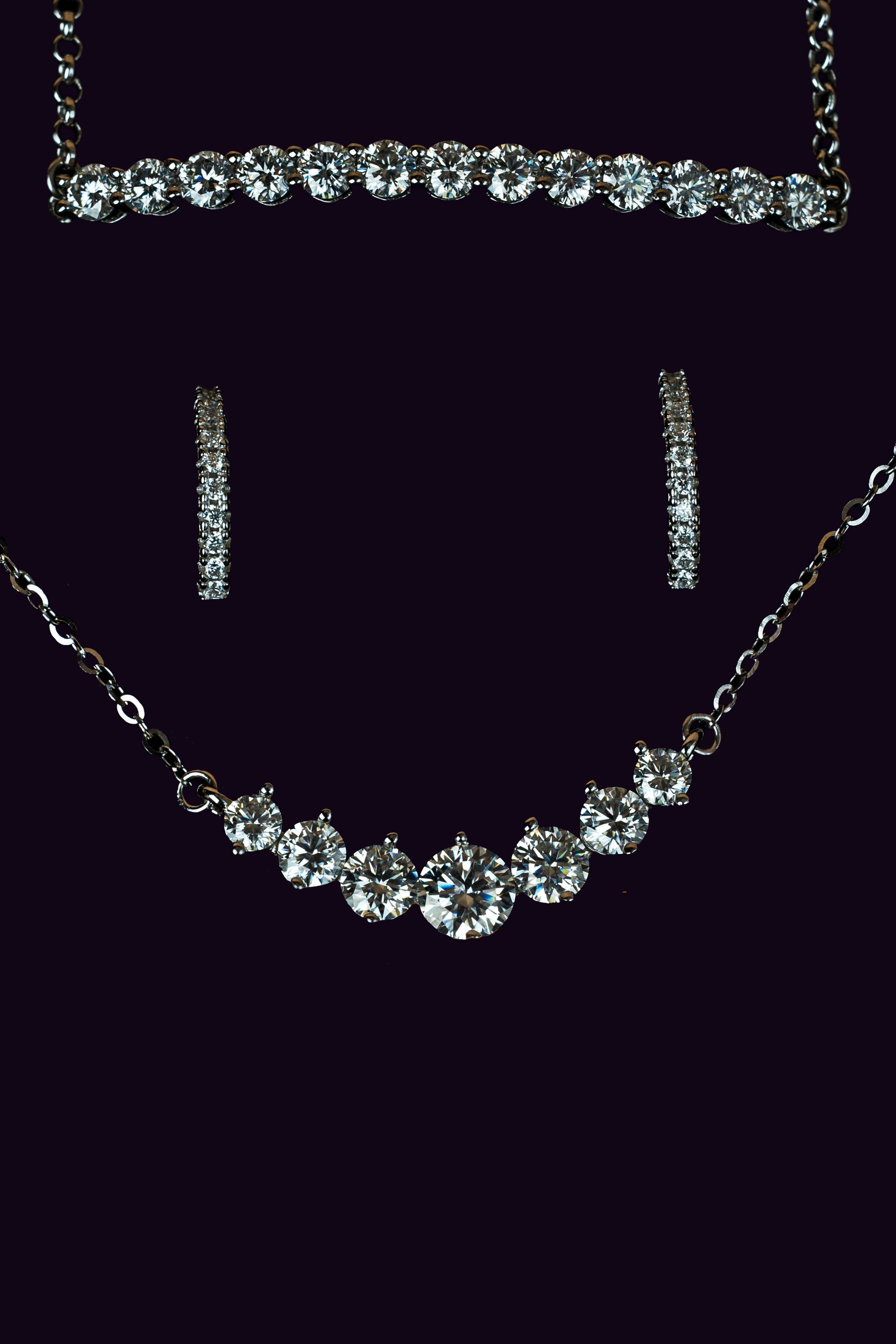 Veyelle Full Stack set featuring Demi bracelet, Celestine necklace and Auris earrings
